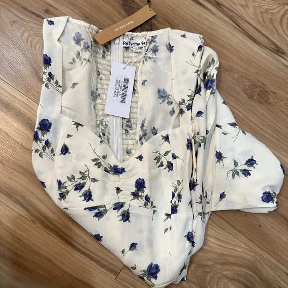 Reformation Brittney Dress in Nightingale - Picture 4 of 9